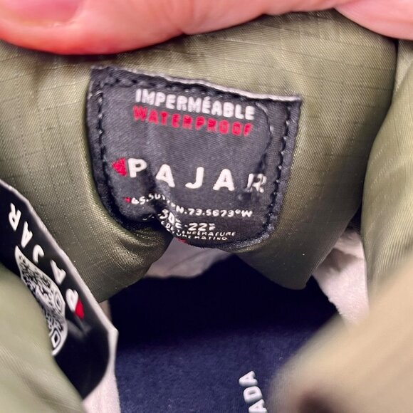 Pajar Fero 2.0 Boot Size 11M Green Waterproof Nylon Leather Winter Snow Boot - Picture 10 of 15